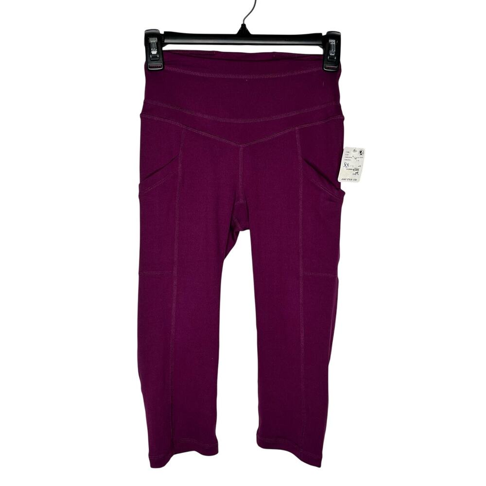 Free People Movement Stay Centered Legging Purple XS NWT Yoga Activewear